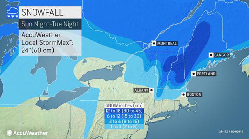Strong winter storm to impact Ontario and Quebec